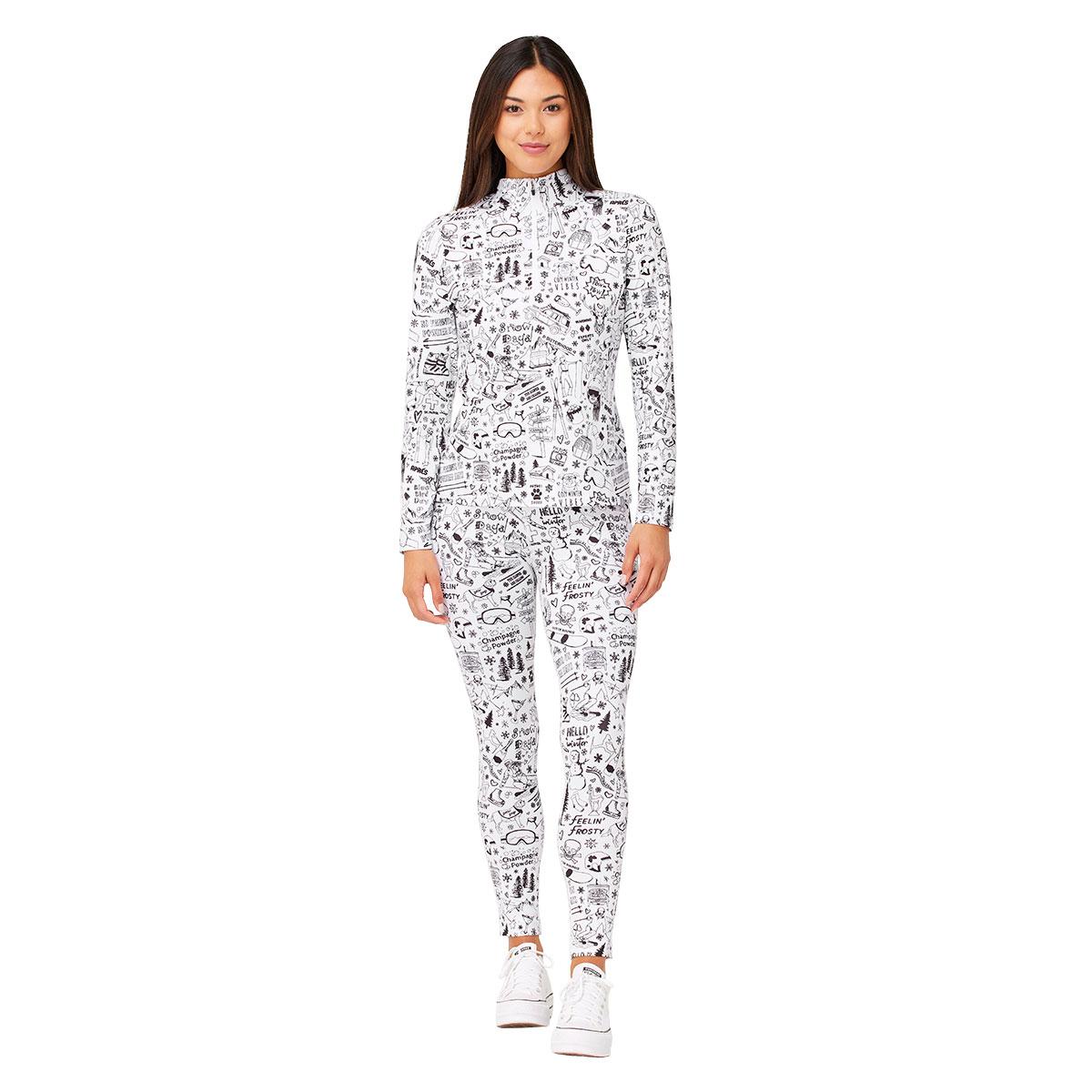 Krimson Klover Graffiti Legging Women's in White